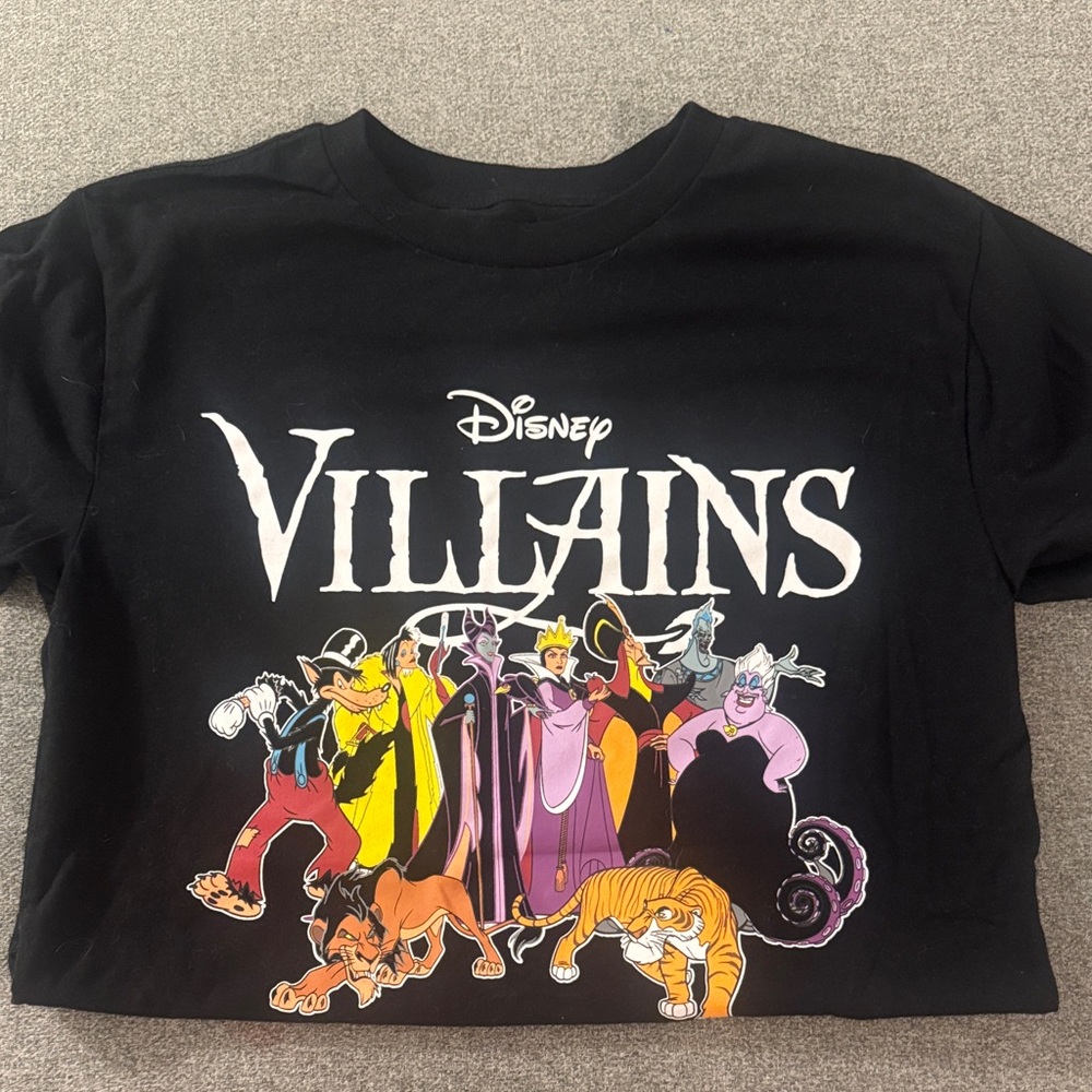 5/$15- Disney Villains Black Graphic Tee